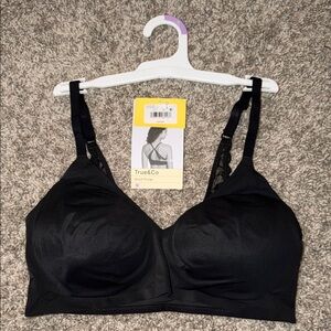 True & Co. Elegant Black Bra size XL NWOT